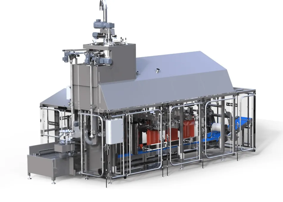 Votech zakkenvulmachine voor open mondzakken