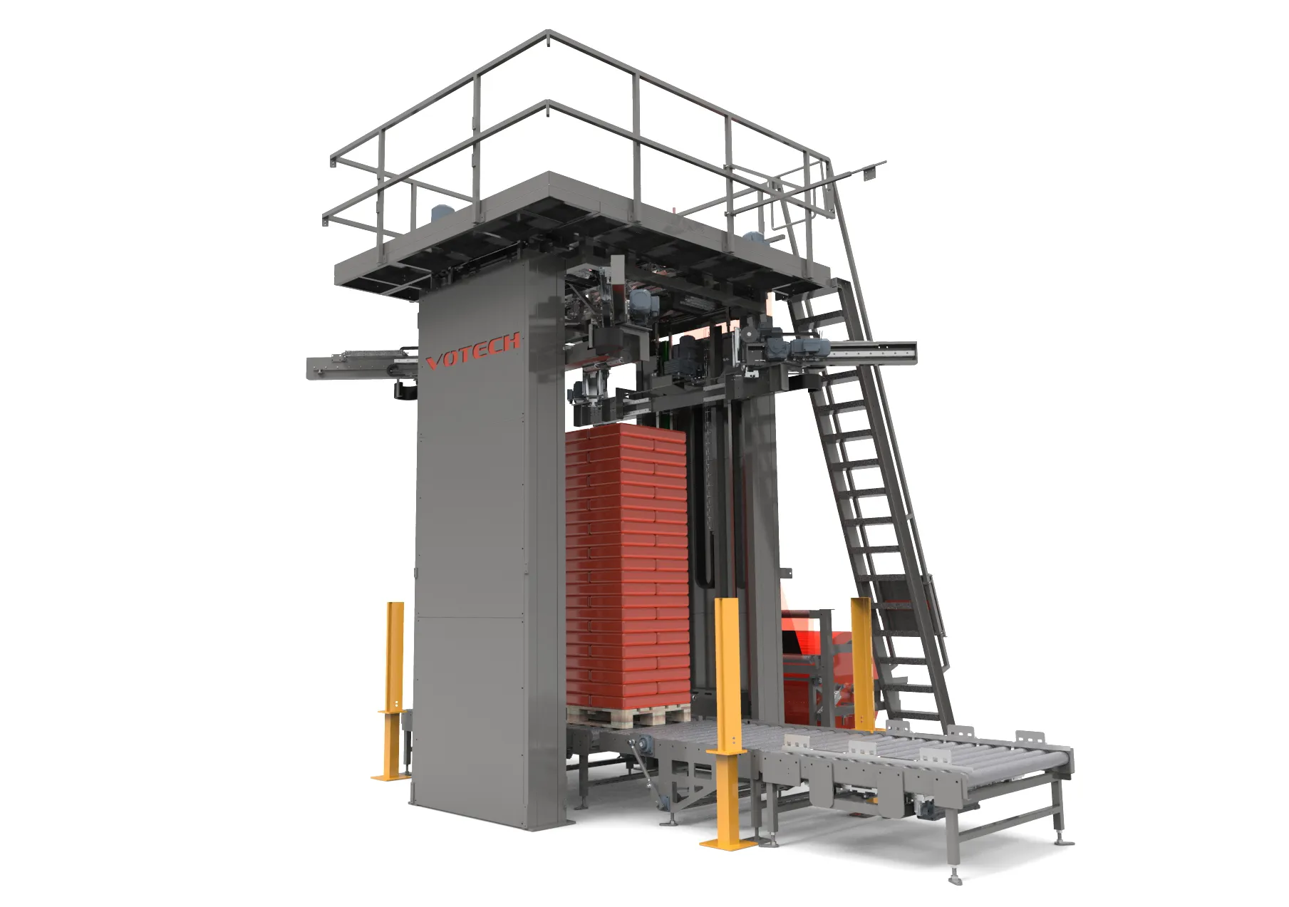 Votech VSH stretchhood-machine voor beschermde pallets